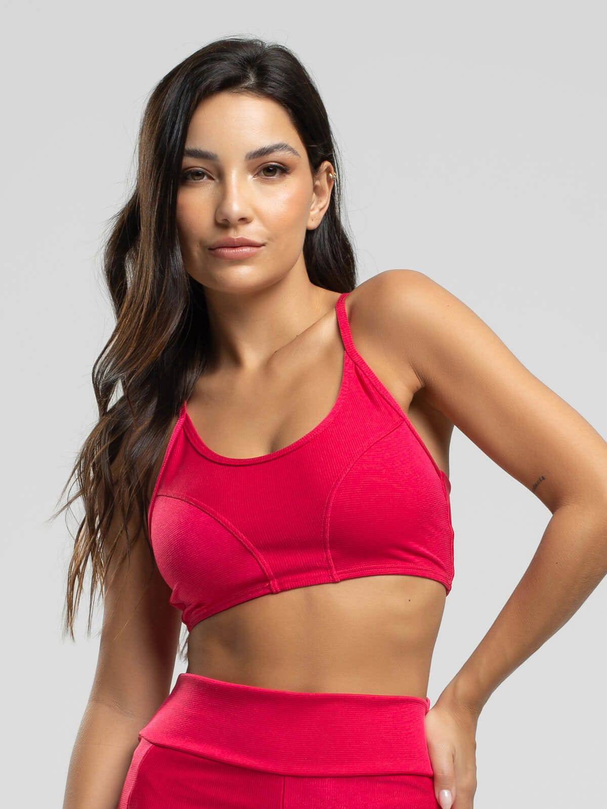 Top Fitness Alcinha Suplex Wonder Rosa - Vicbela
