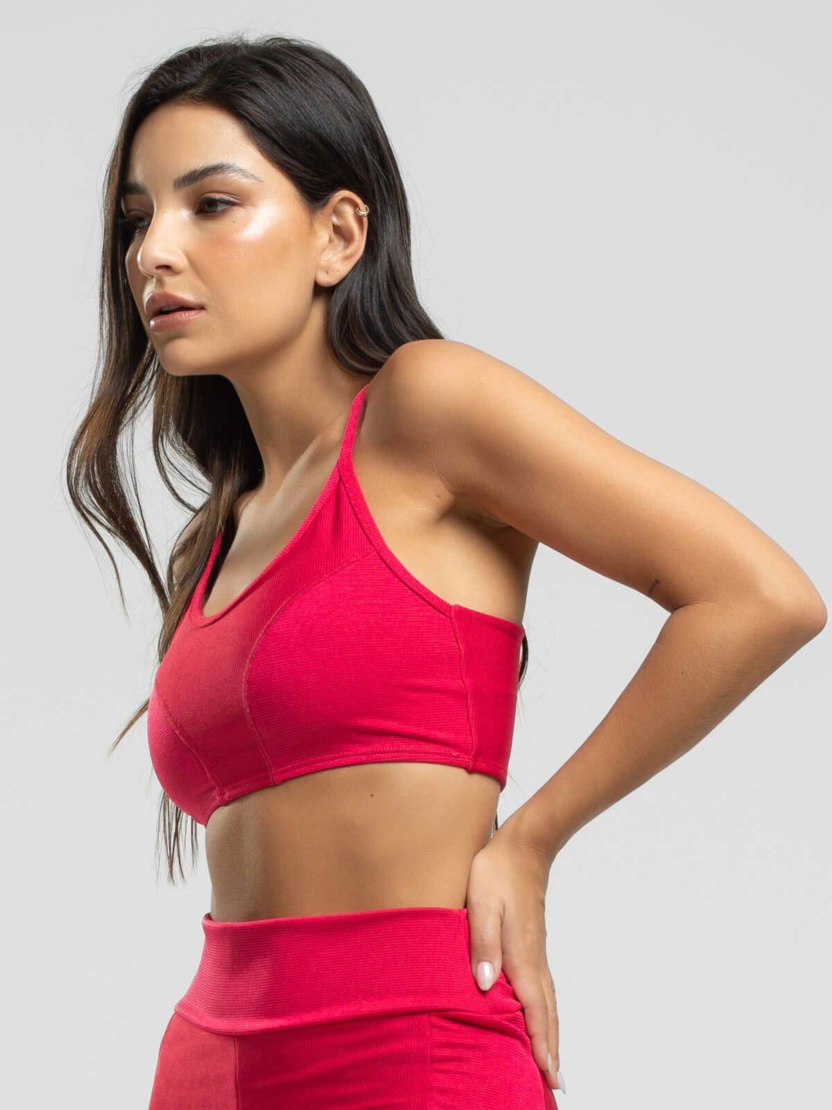 Top Fitness Alcinha Suplex Wonder Rosa - Vicbela