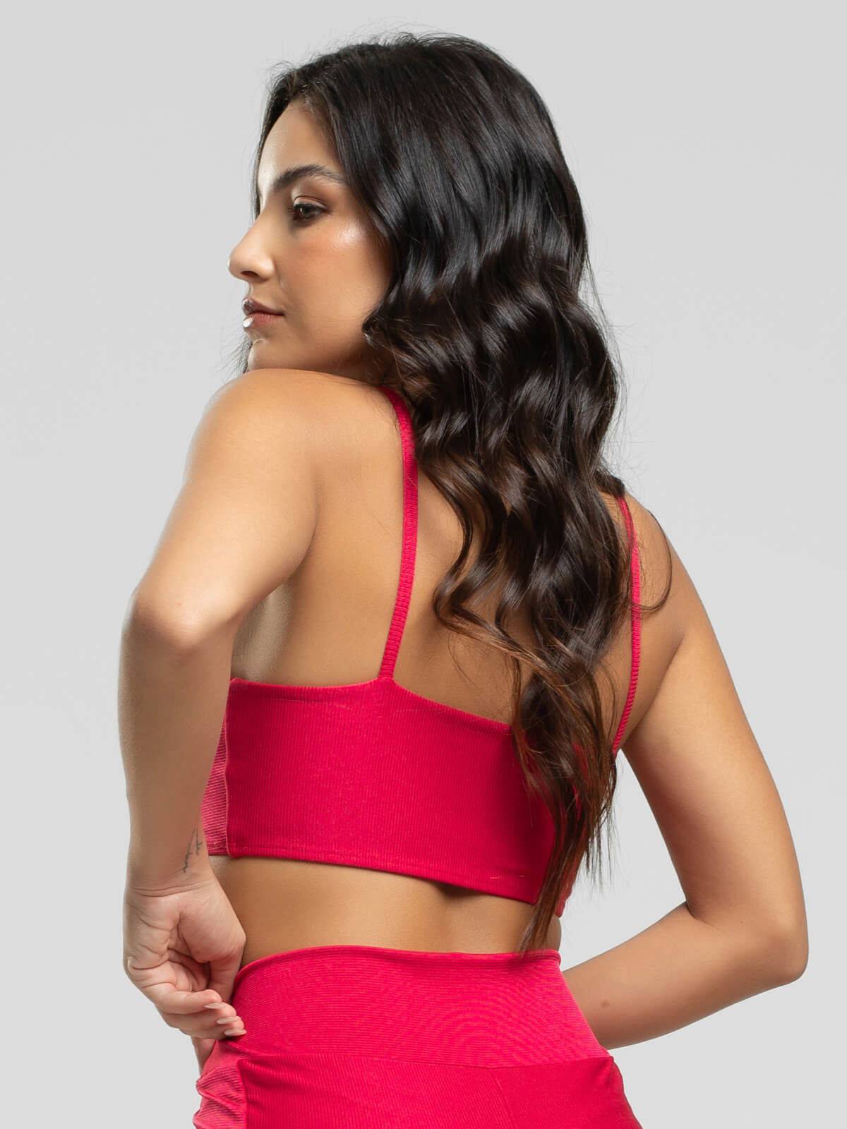Top Fitness Alcinha Suplex Wonder Rosa - Vicbela