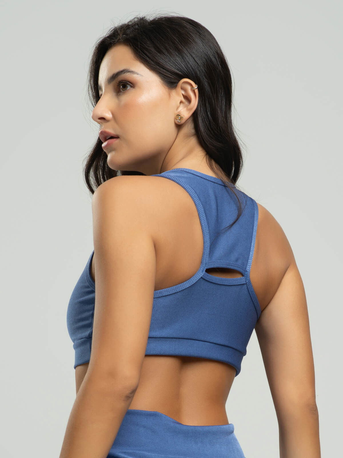 Top Nadador Fitness Suplex Wonder Azul - Vicbela