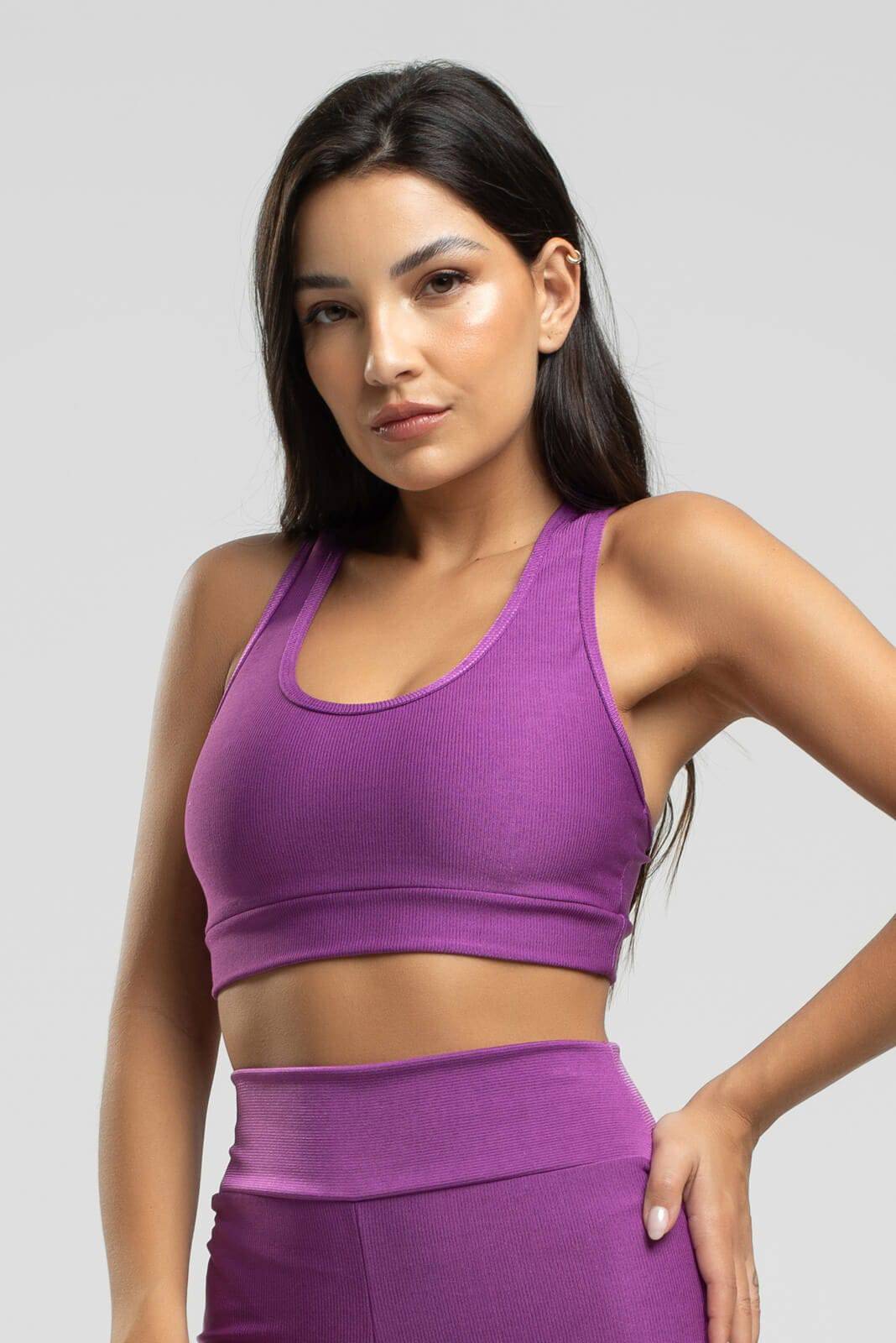 Top Nadador Fitness Suplex Wonder Roxo - Vicbela