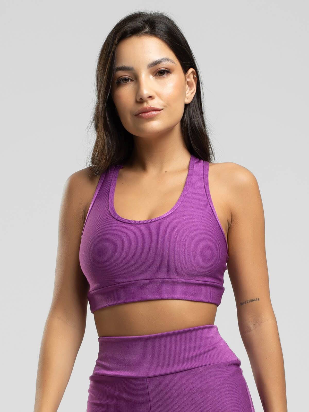 Top Nadador Fitness Suplex Wonder Roxo - Vicbela