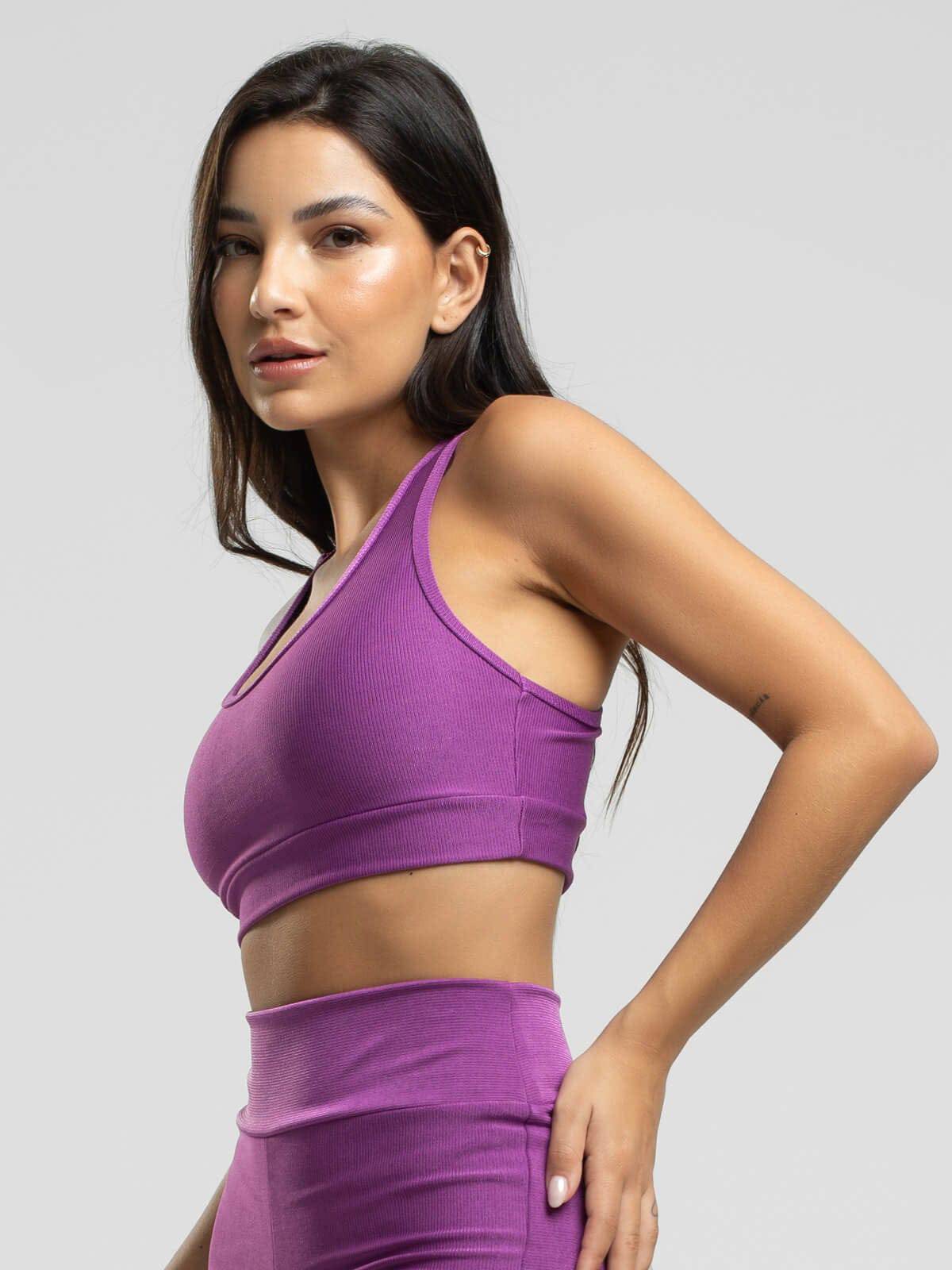 Top Nadador Fitness Suplex Wonder Roxo - Vicbela