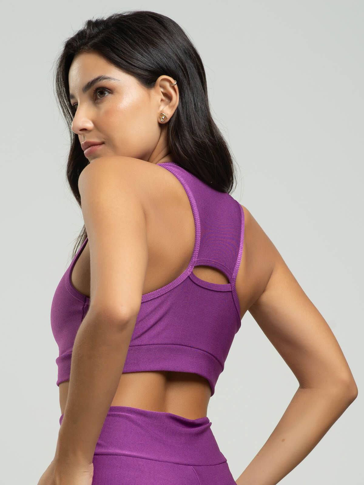 Top Nadador Fitness Suplex Wonder Roxo - Vicbela