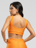 Top Regata Fitness Colorido Suplex Wonder Laranja - Vicbela