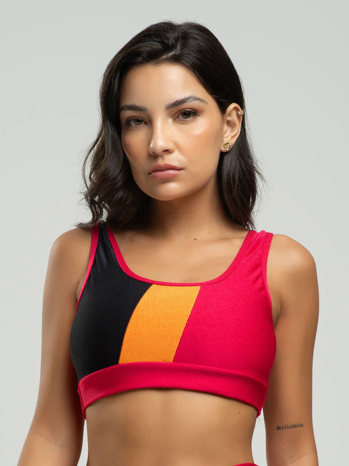 Top Regata Fitness Colorido Suplex Wonder Rosa - Vicbela