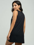 Vestido Regata Beach Tennis Preto - Vicbela