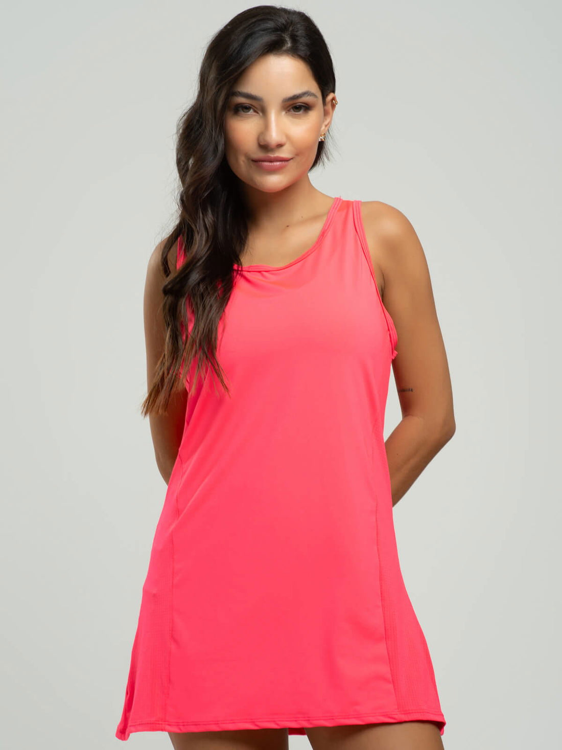 Vestido Regata Beach Tennis Rosa - Vicbela