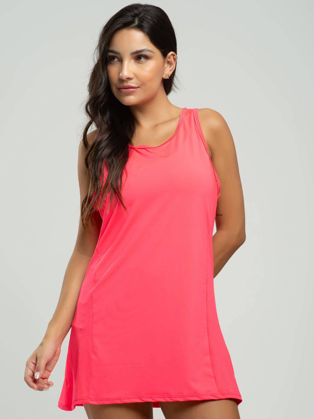 Vestido Regata Beach Tennis Rosa - Vicbela